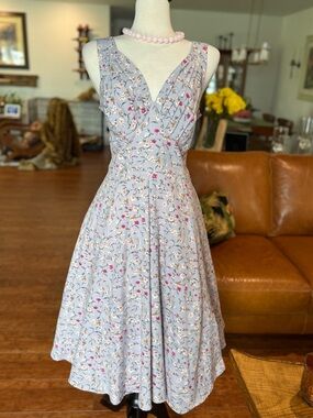 💐 Miss CandyFloss Swing Retro Floral 1050’s Classic Party Dress